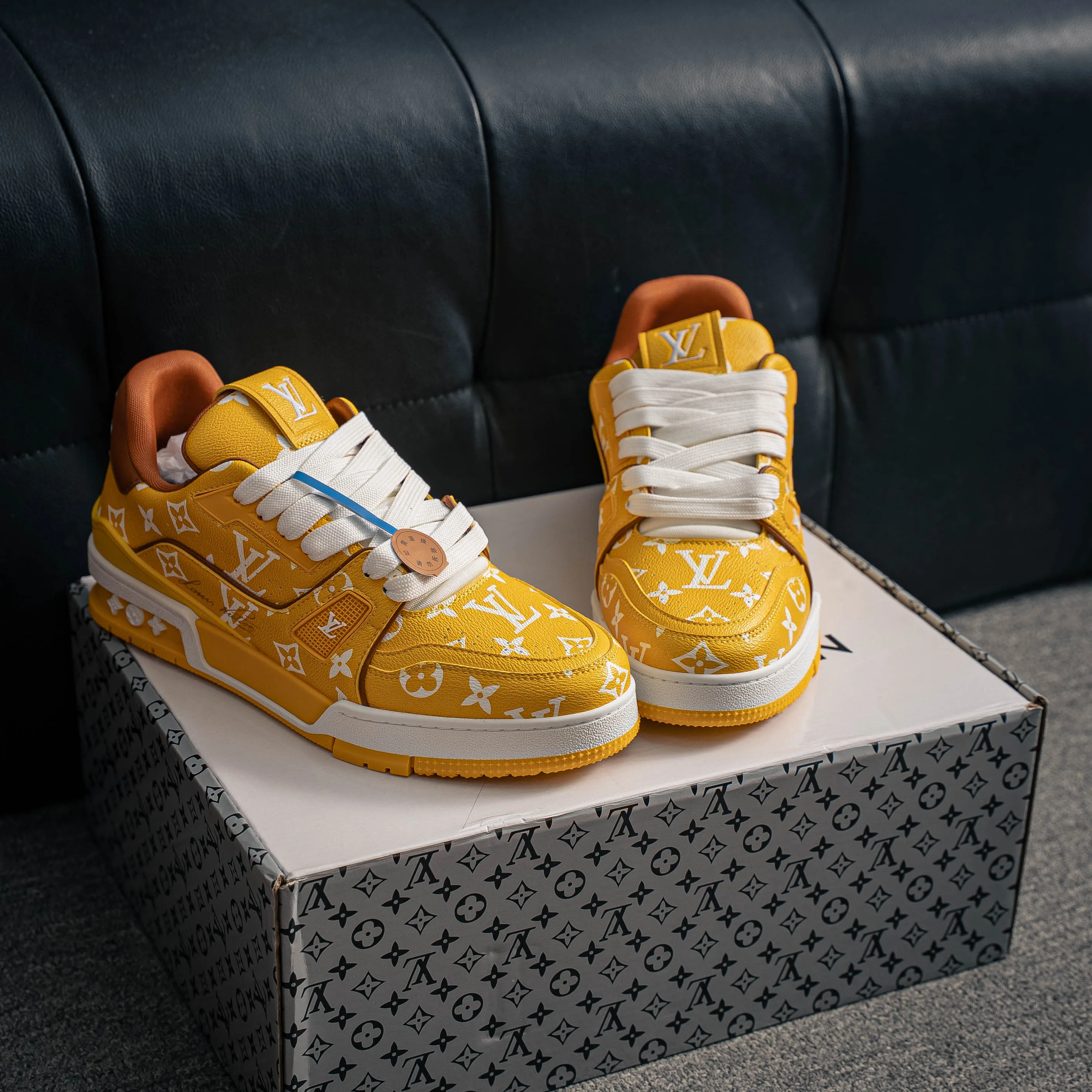 【L 2 】 Premium LV Classic New Arrival ✦ 1:1 ， ， ✦ Cowhide Leather Shoes ， LOGO ✦ + ，